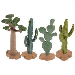 Decorative Flowers Cactus Moss Cutainsforbedroom Modelling Statue Delicate Fake Desktop Decor Plastic Simulated Bling