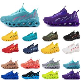 GAI spring men shoes Running flat Shoes soft sole fashion bule grey New models fashion Color blocking sports big size a111910h