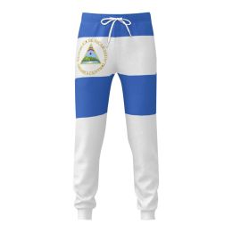 Pants nicaragua Flag Mens Sweatpants with Pockets Joggers for Men Sports Casual Sweat Pants With Drawstring