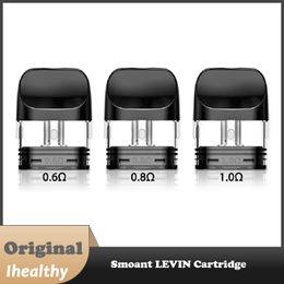Smoant Levin Pod Cartridge 0.6Ω/0.8Ω/1.0Ω coil 2ml capacity compatible with Smoant Levin-Pod Kit top filling system