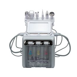 6 in 1 Beauty instrument Oxygen Jet Microdermabrasion Dermabrasion RF Spa Facial Machine Vacuum face Water Hydro Diamond Peeling Household Beauty Equipment