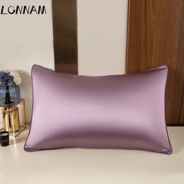 100% Mulberry Silk Pillowcase Real Pure Natural Standard Queen King Size Pillow Case Free Ship 240223