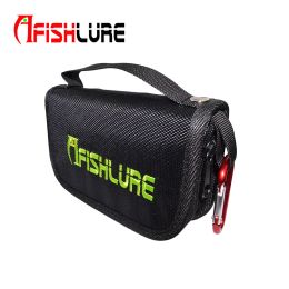 Bags Fishing Bag Lure Bags Black Spoon 15cm*10cm*3.7cm Oxford Canvas Spoon Portable Waterproof Tackle Fishing Reel Bag Accessories