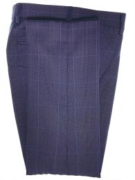 Pants Checked Trousers Men Fashion Navy Glen Cheque Windowpane Pants Tailor Made Slim James Bond Prince of Wales Chequered Dress Pants