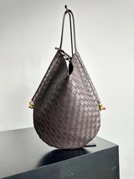 Shoulder Ba 10A Solstice Handbag Calfskin Backpack Designer Stylish Commuter Bag Women's Brand Woven Tote Bag