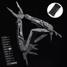 Multifunction Stainless Steel Pocket Knife Pliers Folding Multitool Mini Portable Fold Outdoor Multipurpose Repair Tools 240220