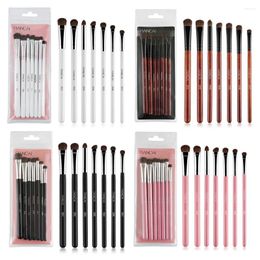 Makeup Brushes RANCAIEye Shadow Set Natural Animal Horse Pony Soft Hair Cosmetics Blending Smudge Shader Brush Beauty Kit