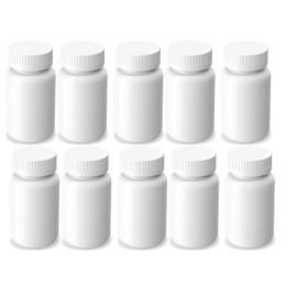 Bottles 10pcs 100cc 120cc 150cc 200cc Medicine Bottle with lid Food Grade HDPE Container for Pill Capsule Tablet Refillable Bottles