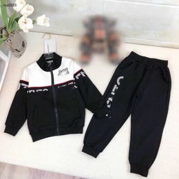 Fashion baby clothes boys tracksuits animal print kids coat set Size 90-150 CM Splicing design child jacket and pants 24Feb20