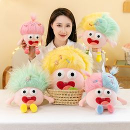 2024 Bulk Wholesale New Anime Eyeballs Stuffed Plush Toys Dolls Soothing Sleep Dolls Manufacturer Wholesale 25cm No Hairbrush A89