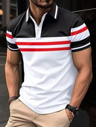 summer mens short sleeve pure cotton casual T-shirt V-neck shirt mens breathable Polo shirt S-3XL 240229