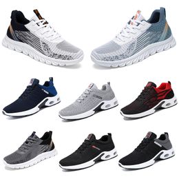 2024 New models men women shoes Hiking Running flat Shoes soft sole fashion black white grey comfortable fashion Color blocking round toe big 39-45