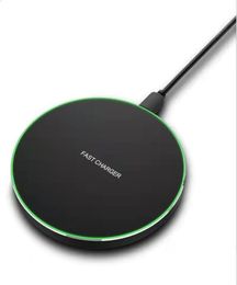 10W Wireless Charger for iPhone 13 12 11 Samsung Huawei QI Fast Charge Quick Charging Pad with USB Cable6662882