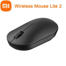 Mice Original Xiaomi Wireless Mouse Lite 2 Main Button TTC Micro Switch 1000DPI 2.4Ghz Link Optical Simple Design Solid Grip Only 45g