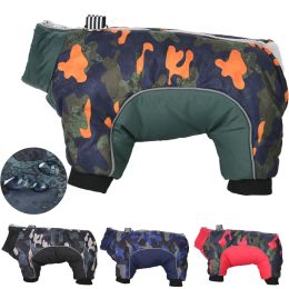 Jackets Warm Pet Dog Clothes For Small Medium Dogs Winter Fleece Thicken Puppy Camouflage Jumpsuit Windproof Reflective Chihuahua Jacket