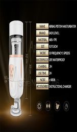 Air Sucking Retractable Vibrators Stroker Sex Toys for Men New Automatic Piston Telescopic Sex Machine Electric Male Masturbator1187915