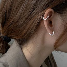 Stud Earrings Zircon Semicircular Triangle Geometric 2024 Gold Silver Color Piercing For Women Korean Brincos Jewelry