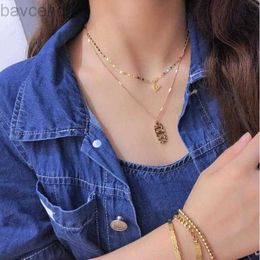 Necklaces Luxury Pendant High-end Jewellery Necklace Charm Fashion Design Necklace 18k Gold Plated Long Chain Designer Style Popular Brand Exquisite Gift X301 240302