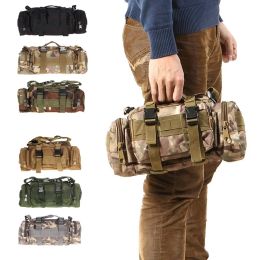 Bags Tactical Men Waist Pack Nylon Hiking Water Bottle Phone Pouch Outdoor Sports New Army Military Hunting Climbing Camping Belt Bag