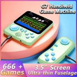 Players G7 3.5 inch Ultrathin Mini Retro Portable Handheld Game Console Builtin 666 Games