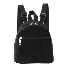 MINI Backpack Purses Small Corduroy Travel Shoulder Bag Fashion Satchel School Bags for Women Girls