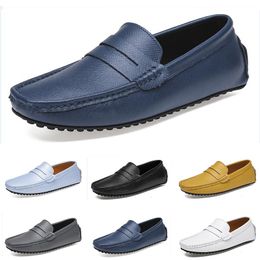 dress shoes spring autumn summer grey black white mens low top breathable soft sole shoes flat sole men GAI-61