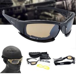 Army Goggles Sunglasses Men Military Sun Glasses 4 Lens Kit Mens War Game Tactical Glasses for Outdoor Sport Hiking Shooting 240223