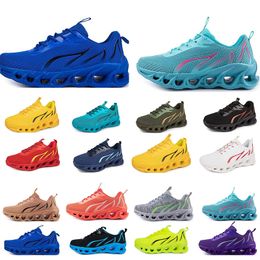 2024GAI spring men shoes Running flat Shoes soft sole fashion bule grey New models fashion Color blocking sports big size 181