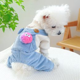 Rompers Pet Jumpsuit Autumn Winter Desinger Clothes Small Dog Fashion Cartoon Sweater Cat Harness Puppy Pyjamas Yorkie Poodle Chihuahua