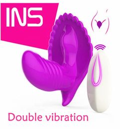 INS Sex Products Women Sexy Shell Harness Strapless Remote Control Penis Vibrator Strap On Private 20M Silicone Sex Toys3167200