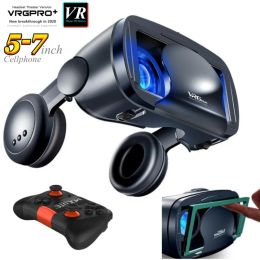 Devices Virtual Reality VR Glasses 3D Google Cardboard Box Headset Helmet for Smartphone Watch 3D Videos Play VR Games,Wireless Rocker