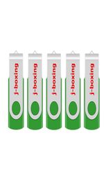 Green 5PCSLOT 1G 2G 4G 8G 16G 32G 64G Rotating USB Flash Drives Flash Pen Drive High Speed Memory Stick Storage for PC Laptop Mac2951223