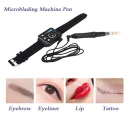 Professional Microblading Machine Pen Digital Rotary Tattoo Machine Gun for Permanent Makeup 3D Embroidery Eyebrow Lip PMU Supplies2468201