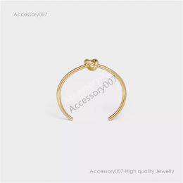 designer jewelry braceletMen Women Tie Bracelets Cuff For Women Jewelry Simple Fashion Creative Steel Wire Rose Silver Gold Bracelet Charm Bangles Designer