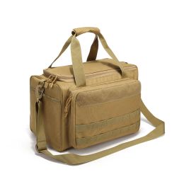 Packs Tactical Training Bag Molle System Hunting Accessory 600d Waterproof Gun Shooting Range Bag Khaki Tool Bag Camping
