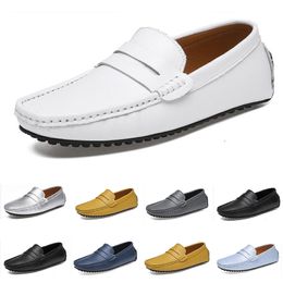 dress shoes spring autumn summer grey brown white mens low top breathable soft sole shoes flat sole men GAI-40