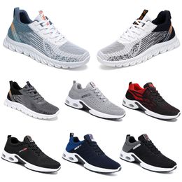 2024 New Men Women Shoes Hiking Running Flat Shoes Soft Sole Black White Red Bule Comfortable Fashion Antiskid Patchwork Big Size39-45