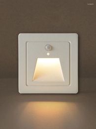 Wall Lamp Lamps Embedded Foot Intelligent Home Stair Step Aisle Wire Box Induction Small Night Type 86