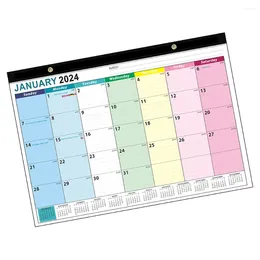 Table Clocks 2024-2025 Desk Calendar 18 Months Monthly To-do List & Notes Desktop Planning For Or Organising