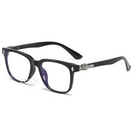 Designer Ch Cross Glasses Frame Chromes Brand Sunglasses For Men Women Trendy Round Face Tr90 Eye Male Protection Heart Eyeglass Frames 2024 Luxury Chromefree 642