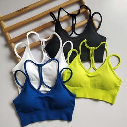 LU-080 Yoga Bra Beautiful Back Sports Tank Tops Running Fitness Vest Women Workout Wear Top Underwear