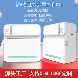 Portable Mini Thermal Printer Bluetooth Mobile Phone Po Pocket Student Wrong Question Memo Office Printers