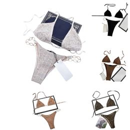 fashion popular two piece swimsuit Swimwear Letter Pattern Print Sexy Summer Swimsuit Hot Women's Fashion Bikinis 9 Styles Bathing Suit