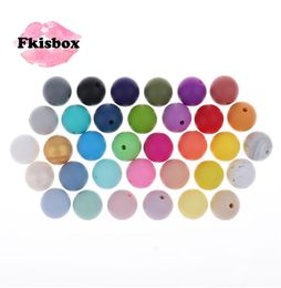 Who 12mm Round Silicone Beads 200 Pieces BPA Baby Teether Teething Jewelry Babies Pacifier Chain Accessories 2108127409802