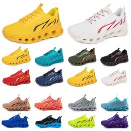 running shoes for mens womens black white red bule yellow Breathable comfortable mens trainers sports sneakers 1