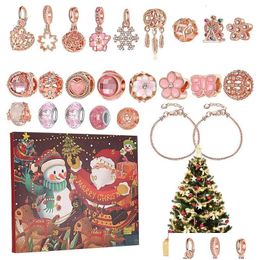 Storage Holders & Racks Storage Holders Racks 2024 Year Diy Advent Calendar Kit With 22 Charm Beads 2 Bracelets Christmas 24 Days Coun Dh63N