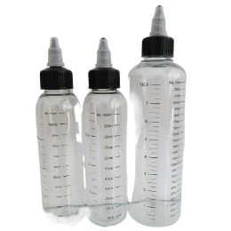 Bottles 10pcsPlastic Empty Dropper Bottle PET transparent Bottle with Graduation,Silk Printing Scale twist cap,Skincare Water
