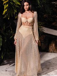 Women's Swimwear Crochet Dress Natural Cutout Stretch-jersey And Crochet-knit Maxi Swimsuit Cover Ups For Women Bikini Micro Extreme