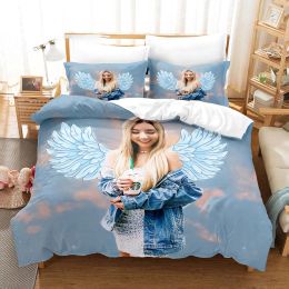 Set 3D Printed Rebekah Wing Bedding Set Boys Girls Twin Queen Size Beki & Fluffy Duvet Cover Pillowcase Bed Kids Adult Sheer Curtains