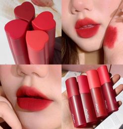 Lip Gloss Velvet Lipstick Matte Texture Waterproof And Sweatproof Rich Color HEARTSHAPE Cosmetics Labiales TSLM12480699